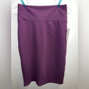NWT Lula Roe Purple Cassie Pencil Skirt